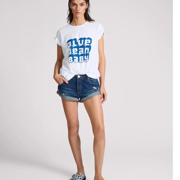 Bandits Low Waist Denim Shorts - Blue Moon - Picture 5 of 7